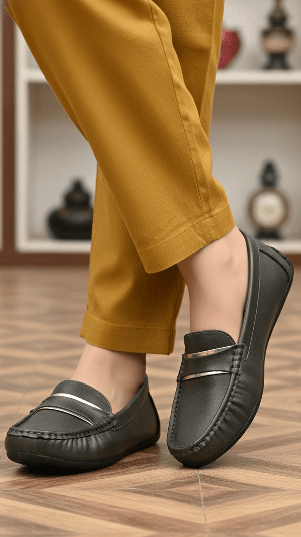 Grey Women Moccasin WN4490