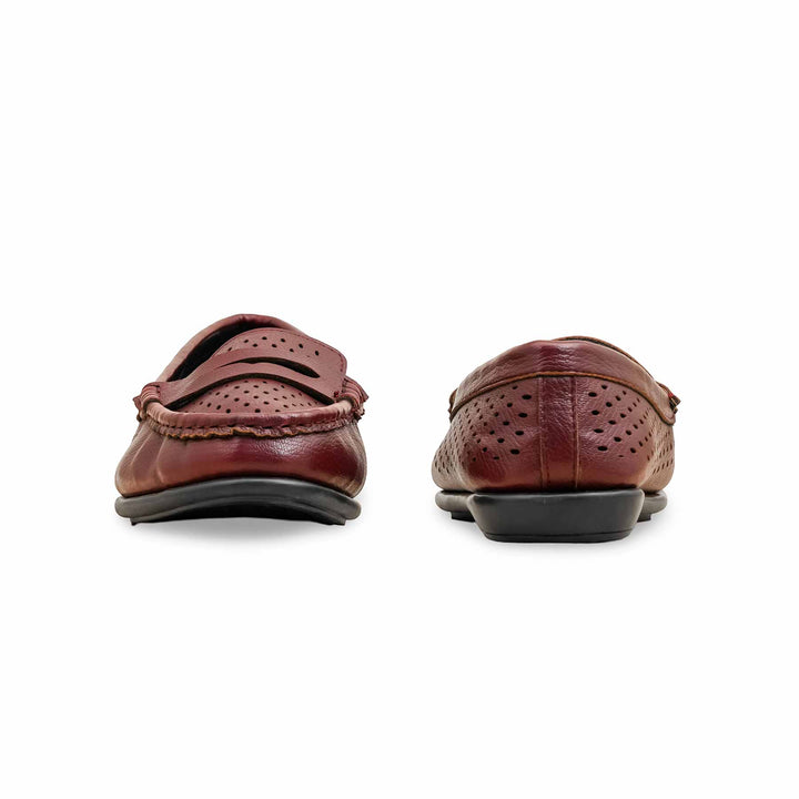 Maroon Moccasin For Ladies WN4491