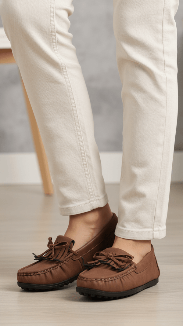Brown Women Moccasin WN4493