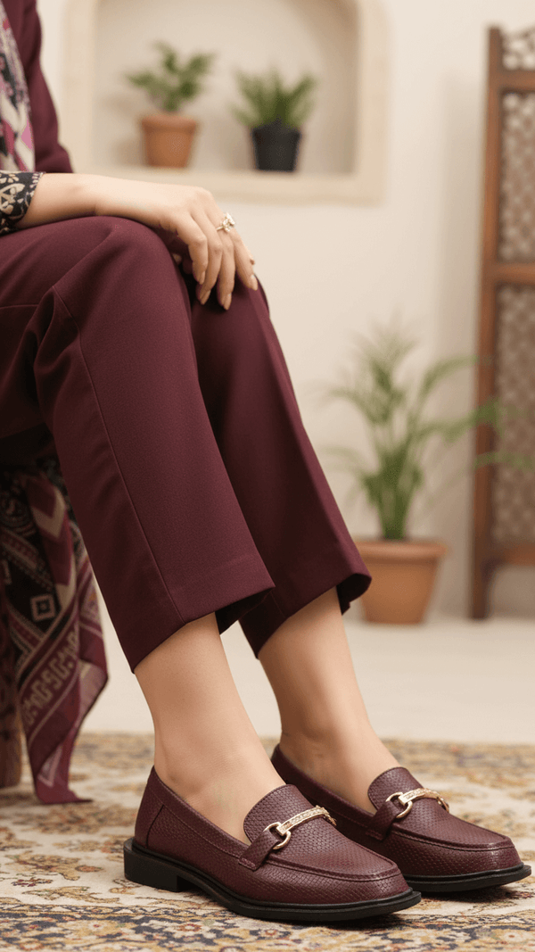 Maroon Moccasin WN4499