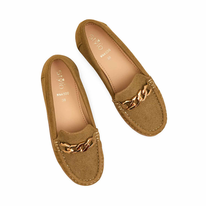 Brown Moccasin For Women WN4500