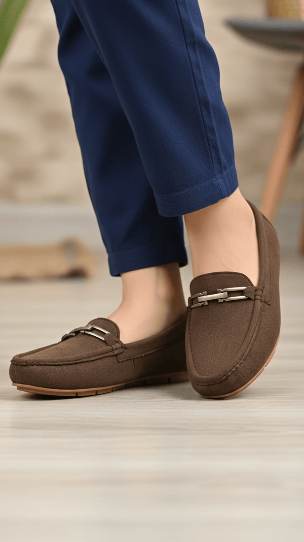 Brown Moccasin For Women WN4505
