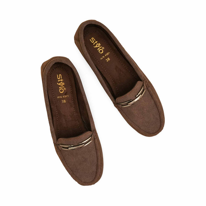 Brown Moccasin For Women WN4505
