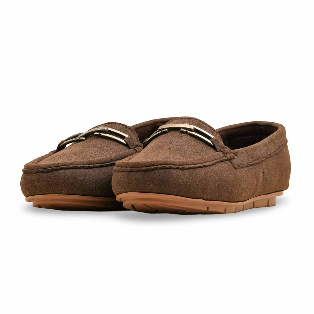 Brown Moccasin For Women WN4505