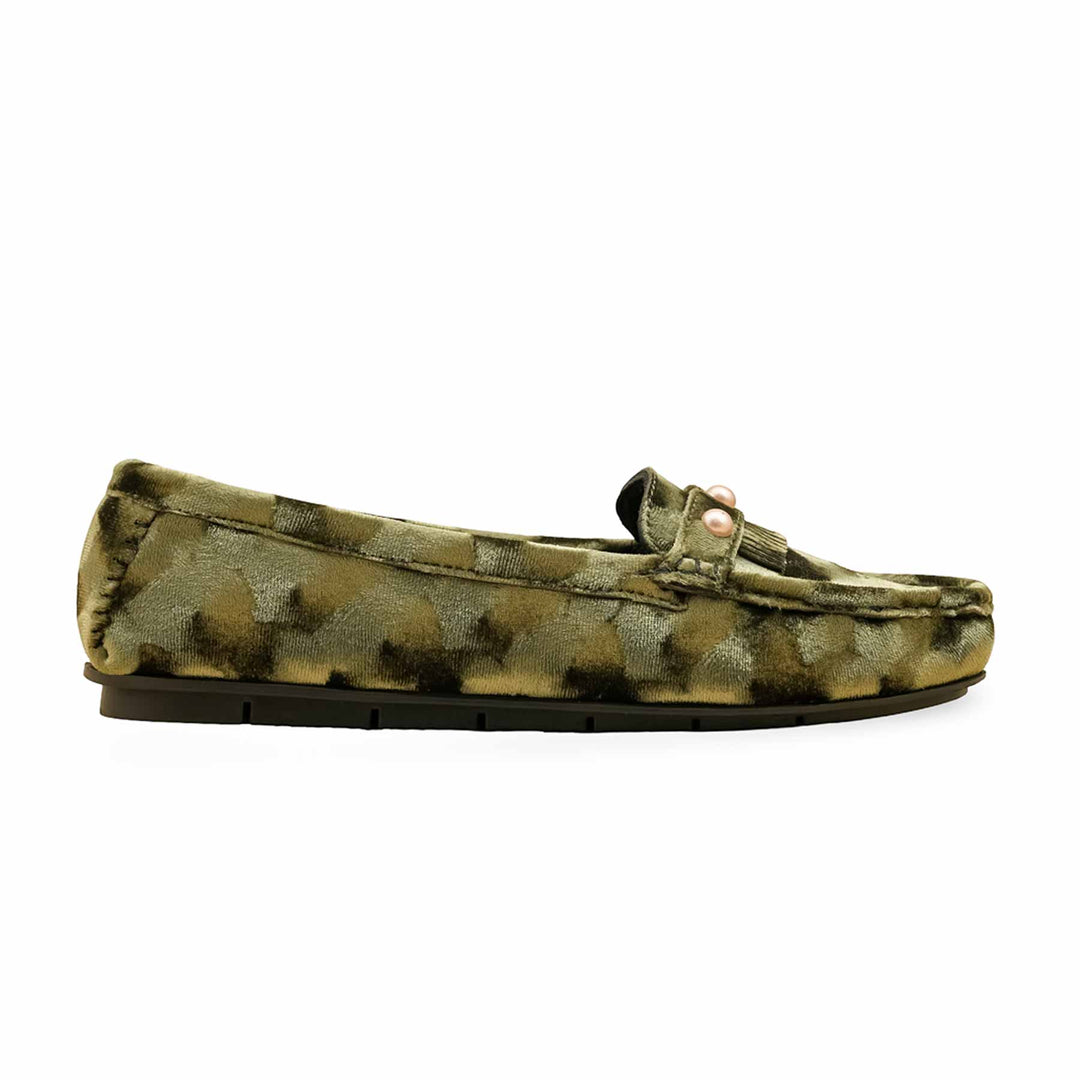 Green Moccasin For Ladies WN4506