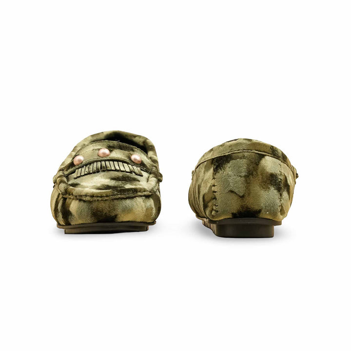 Green Moccasin For Ladies WN4506