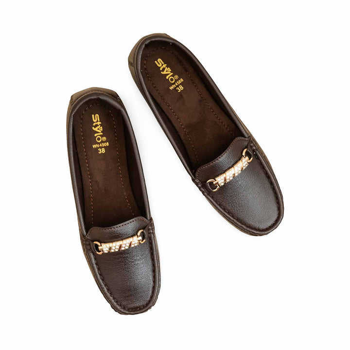 Brown Moccasin For Women WN4508