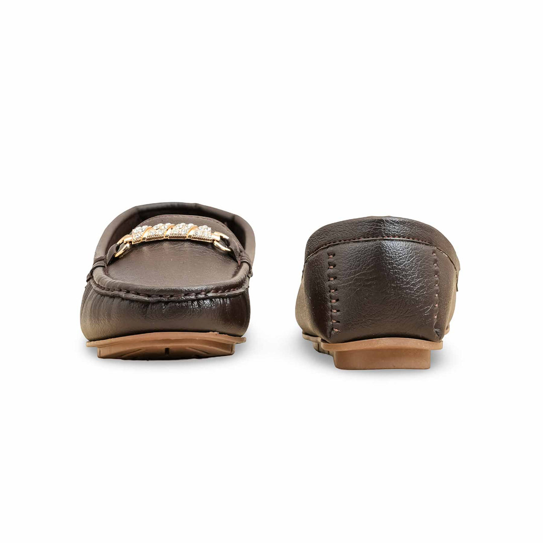 Brown Moccasin For Women WN4508