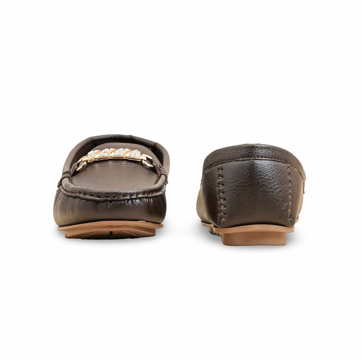 Brown Moccasin For Women WN4508