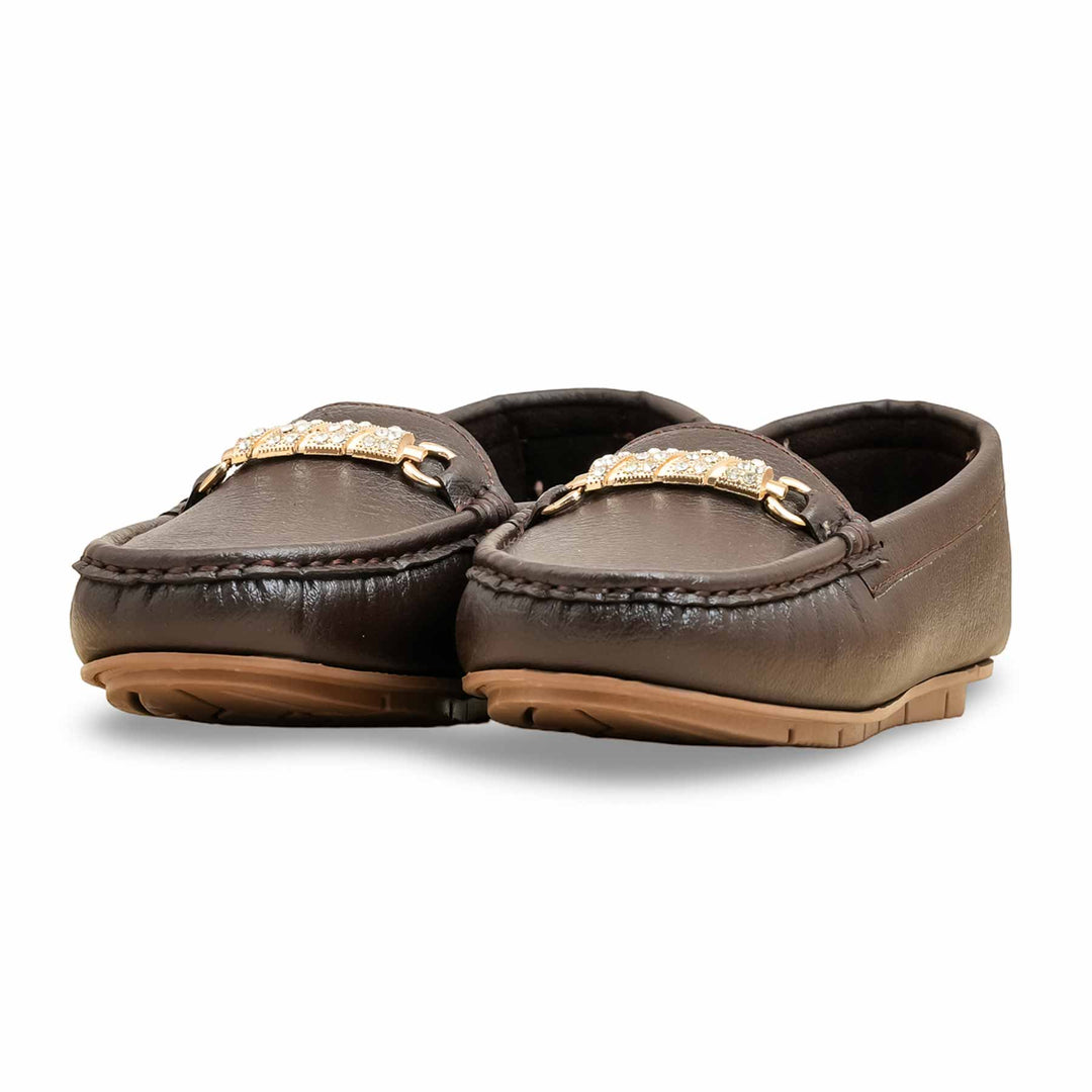 Brown Moccasin For Women WN4508
