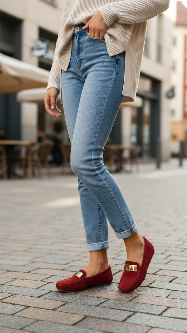 Maroon Moccasin WN4509