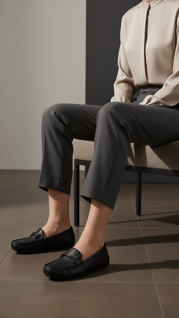 Black Moccasin For Women WN4510