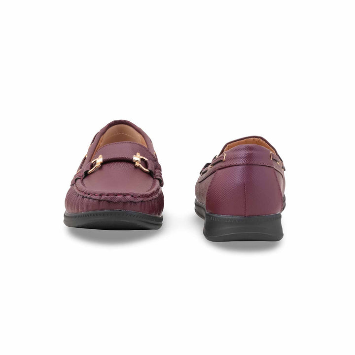 Maroon Moccasin For Ladies WN4513