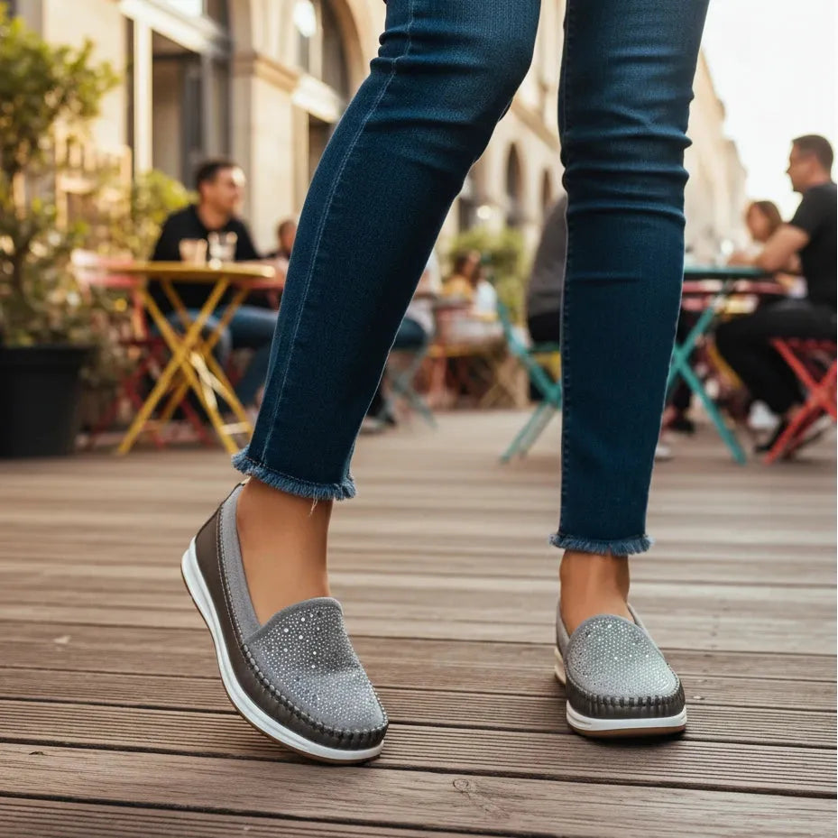 Grey Moccasin For Women WN4514