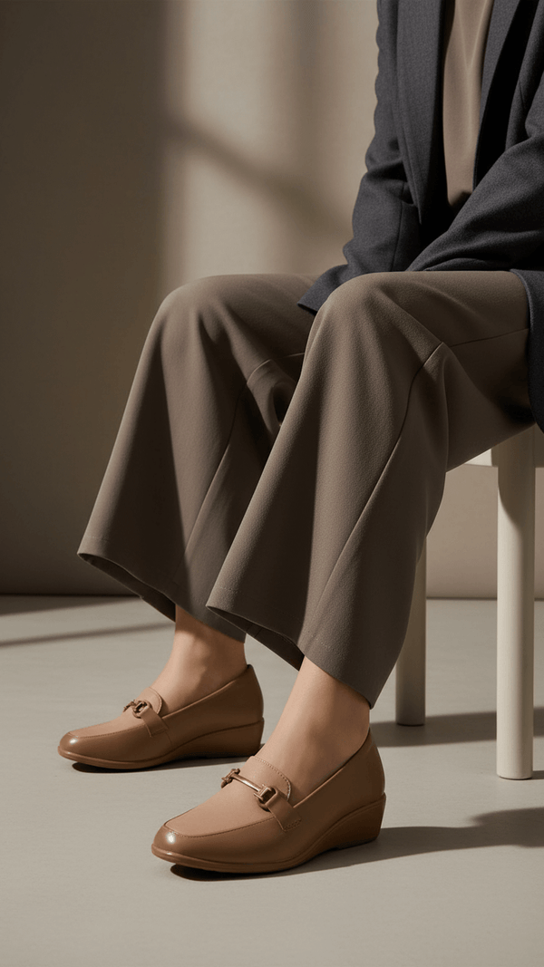 Beige Moccasin For Women WN4515