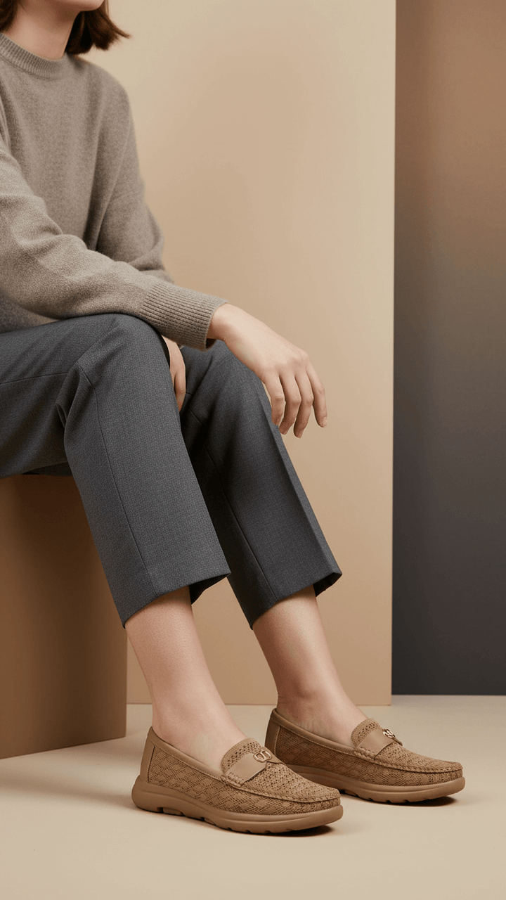 Brown Moccasin For Women WN4516