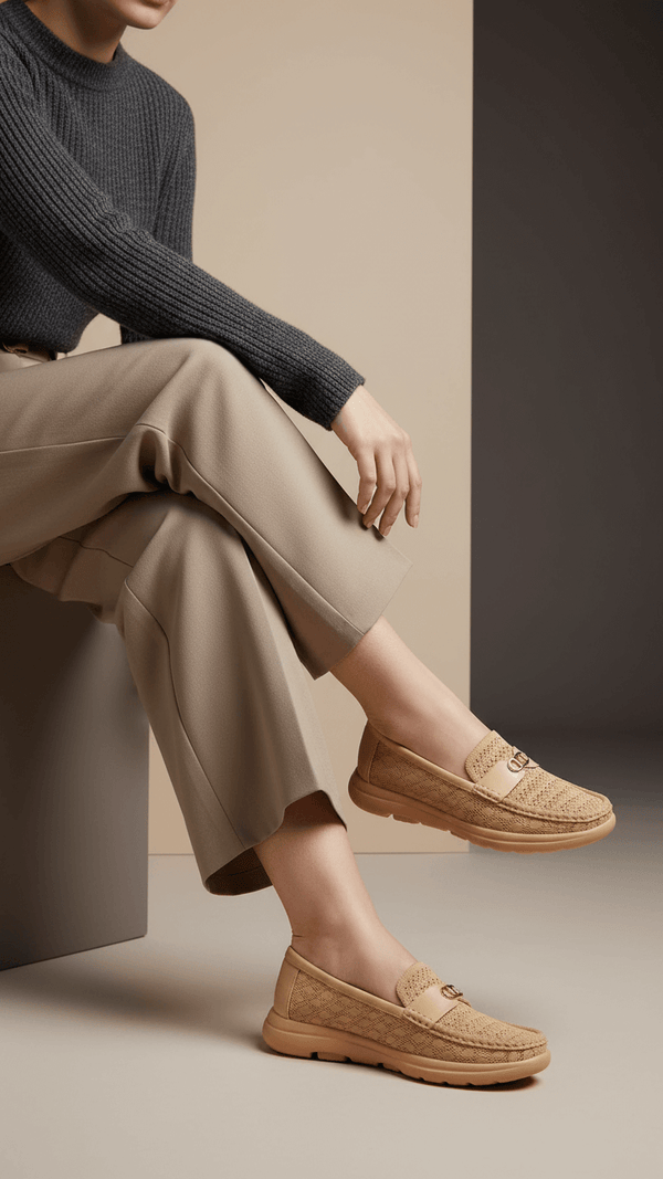 Beige Moccasin For Women WN4516