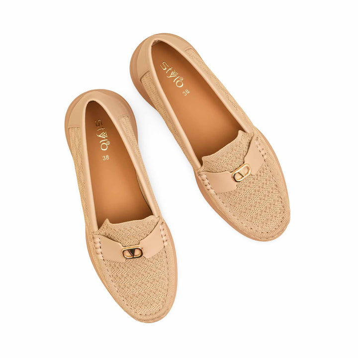 Beige Moccasin For Women WN4516