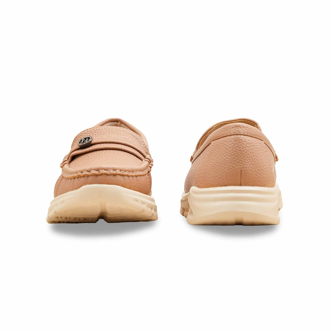 Beige Moccasin For Ladies WN4518