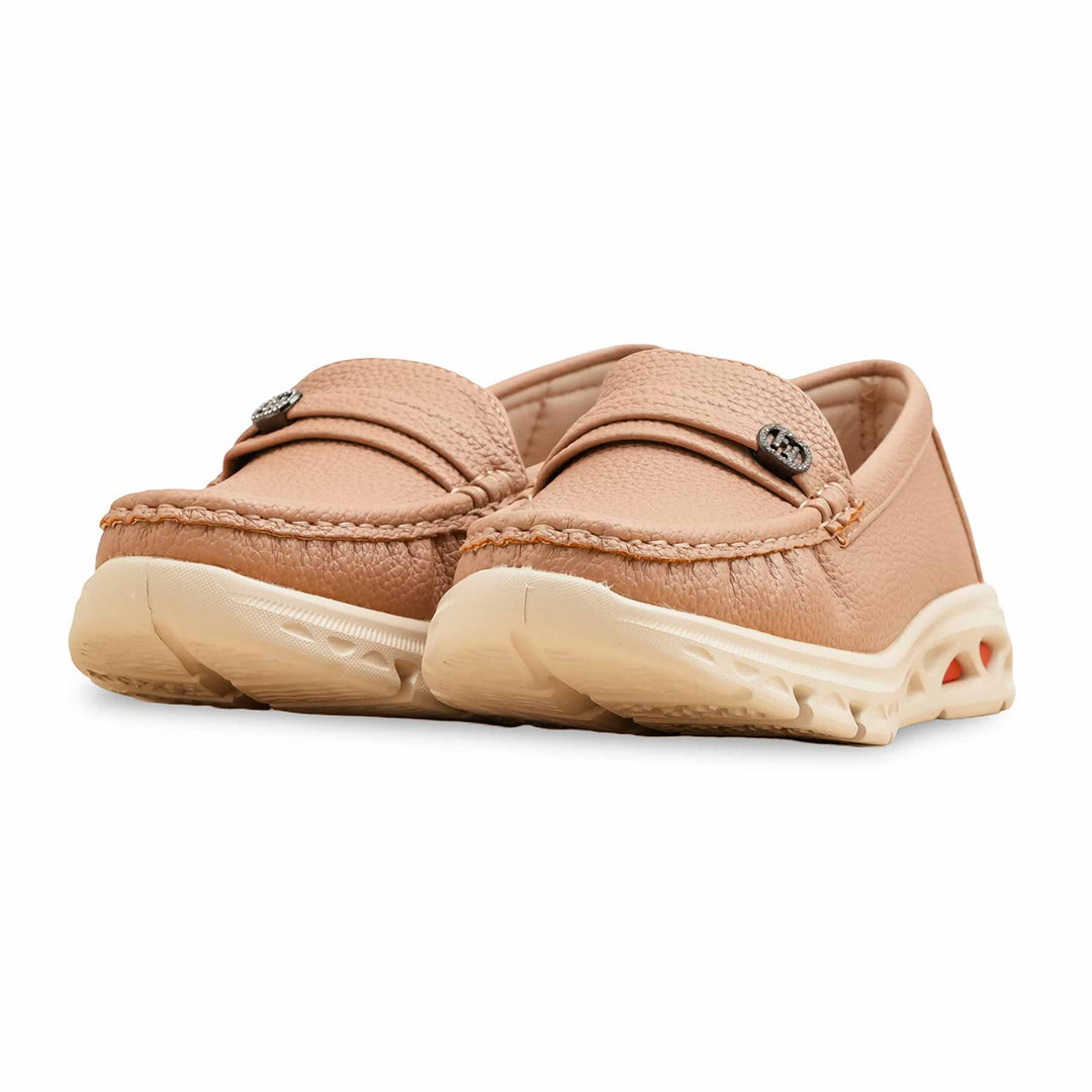 Beige Moccasin For Ladies WN4518