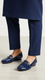 Navy Moccasin For Ladies WN4519