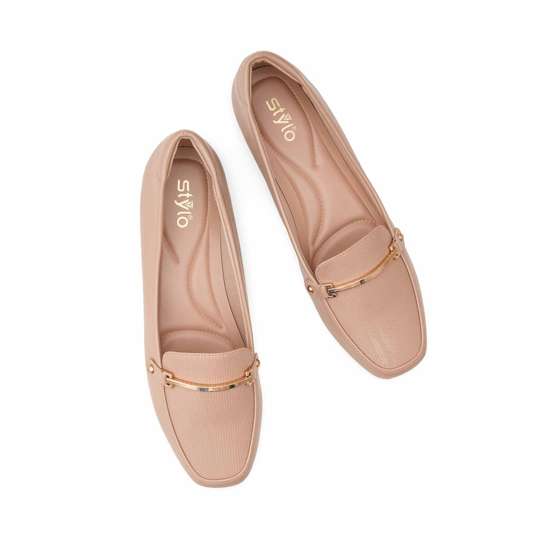 Beige Moccasin For Ladies WN4519