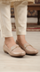 Beige Moccasin For Ladies WN4519