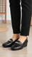 Black Moccasin For Ladies WN4520