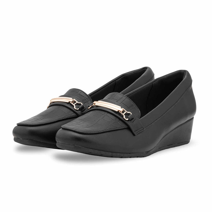 Black Moccasin For Ladies WN4520