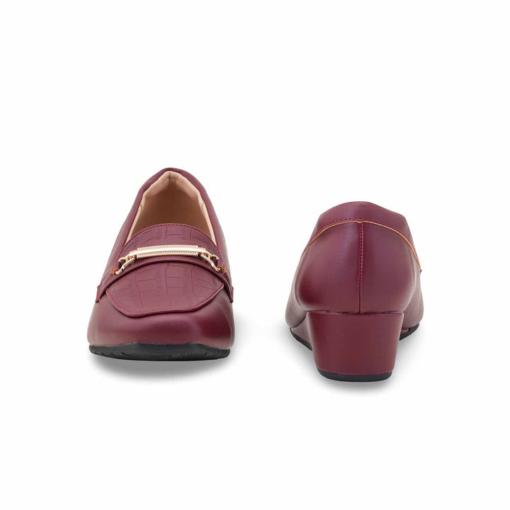Maroon Moccasin For Ladies WN4520