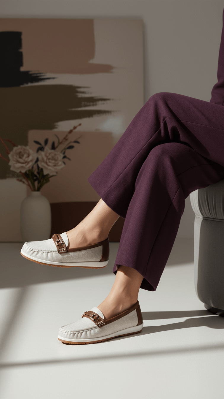 Grey Women Moccasin WN4522