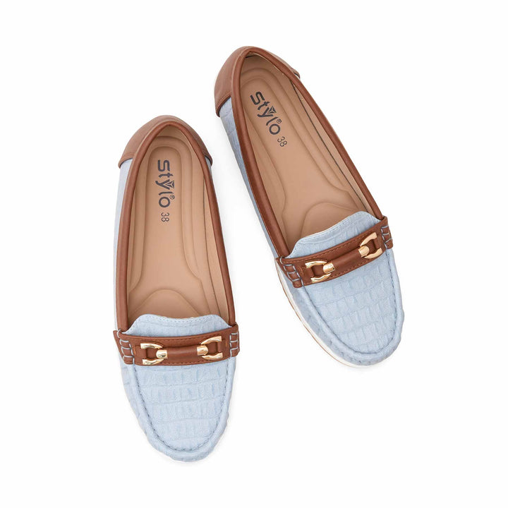 Sky Blue Women Moccasin WN4522