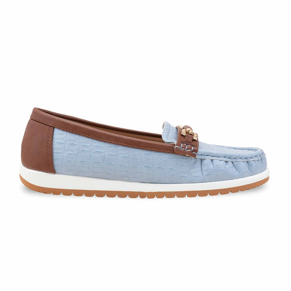 Sky Blue Women Moccasin WN4522