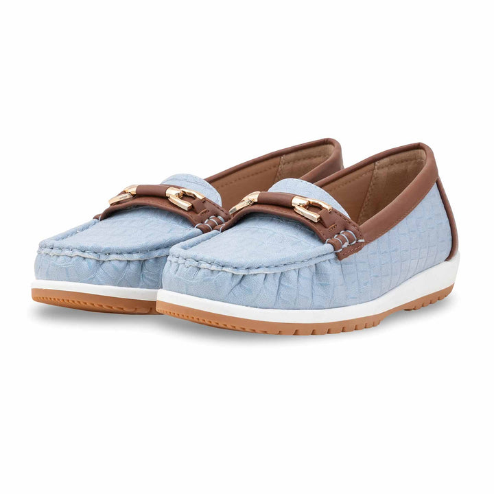 Sky Blue Women Moccasin WN4522