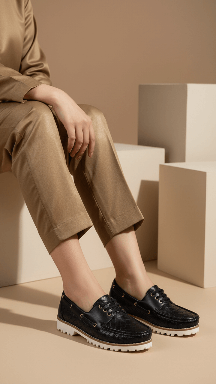 Black Women Moccasin WN4523