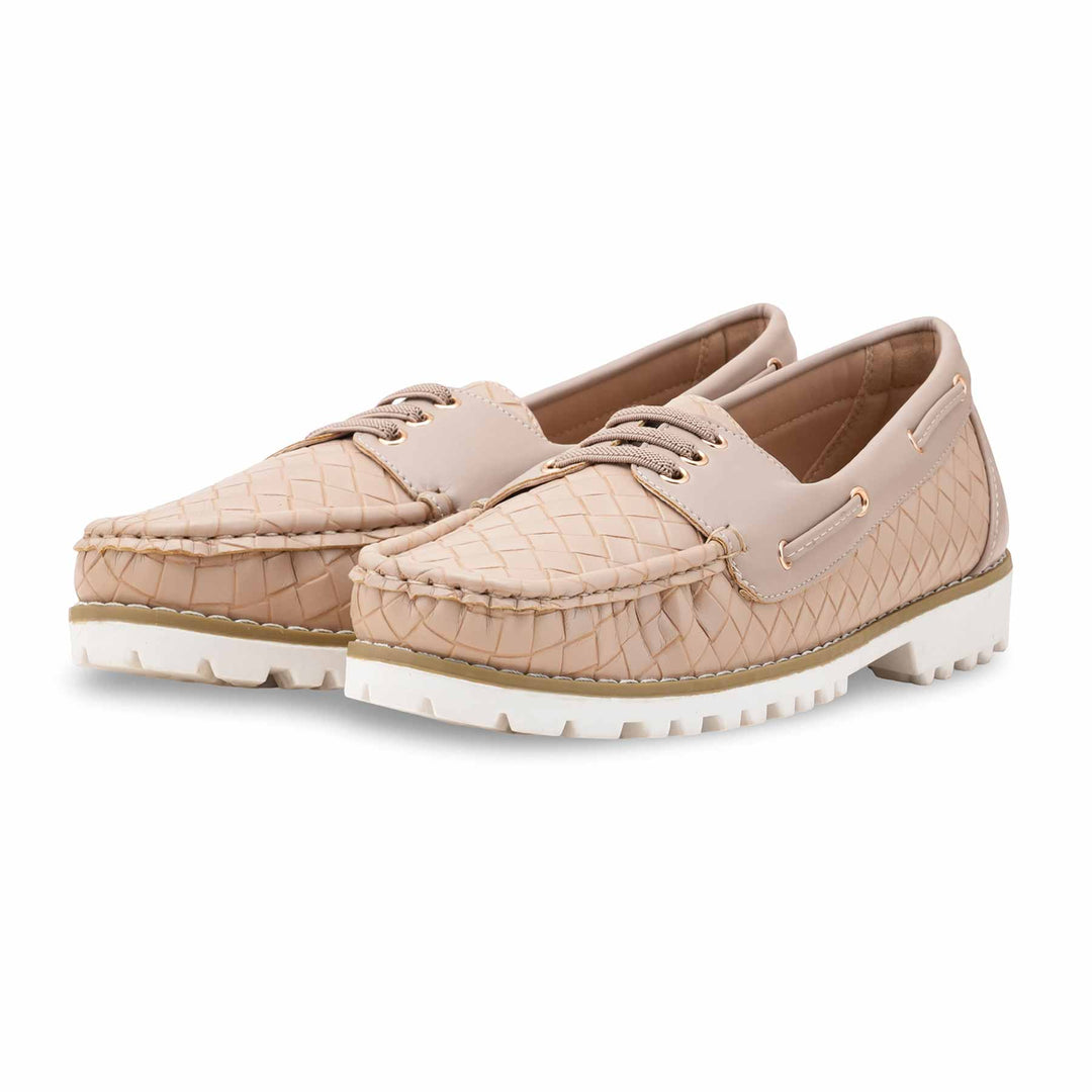 Beige Women Moccasin WN4523