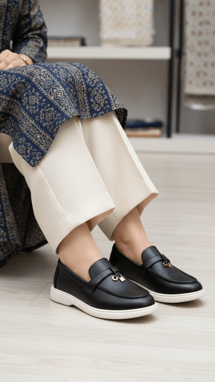 Black Women Moccasin WN4524