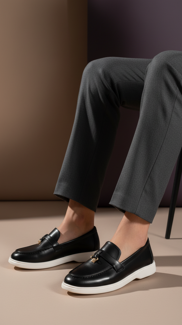 Black Women Moccasin WN4524