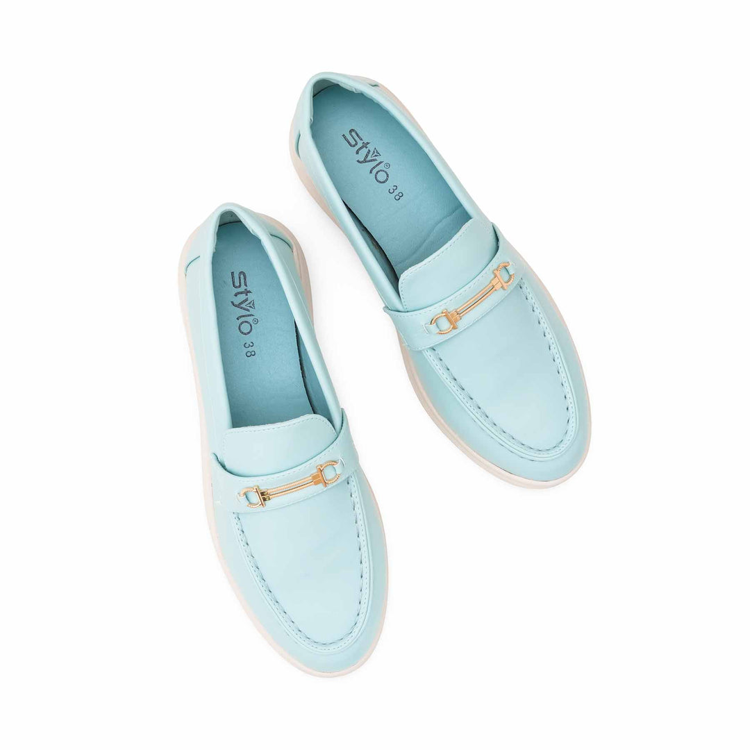 Sky Blue Women Moccasin WN4525