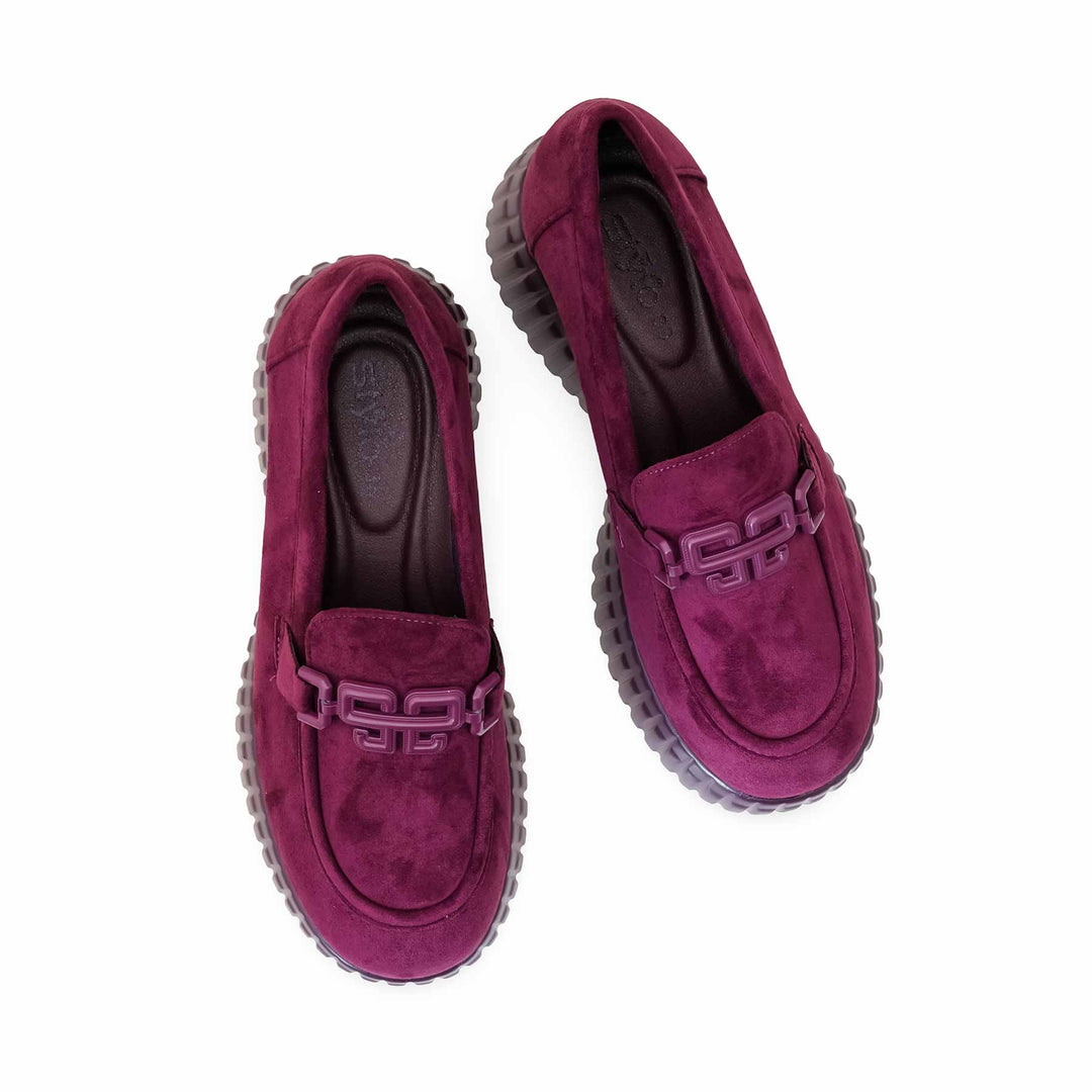 Maroon Moccasin For Women WN4526
