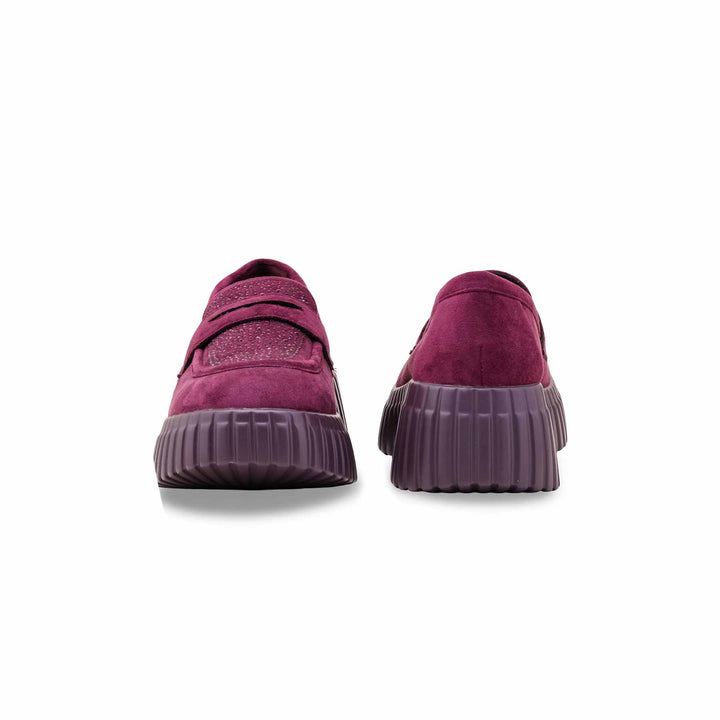 Maroon Moccasin For Ladies WN4527