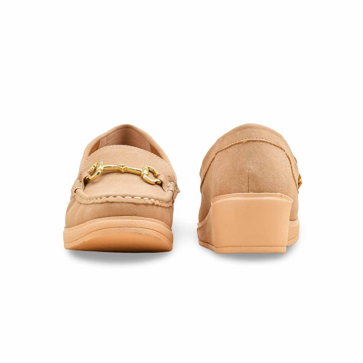 Beige Moccasin For Ladies WN4529