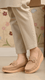 Beige Moccasin For Ladies WN4529