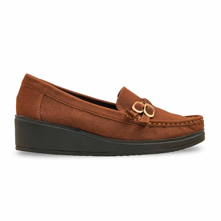Brown Moccasin For Ladies WN4530