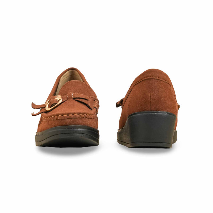 Brown Moccasin For Ladies WN4530