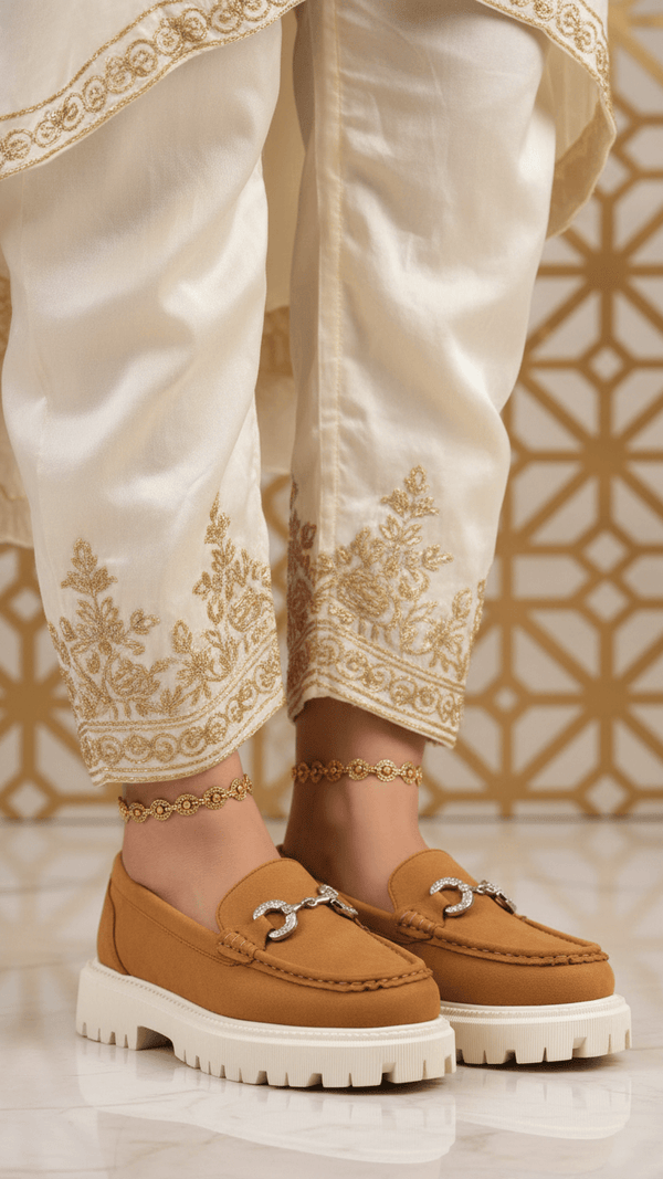 Tan Moccasin For Ladies WN4531