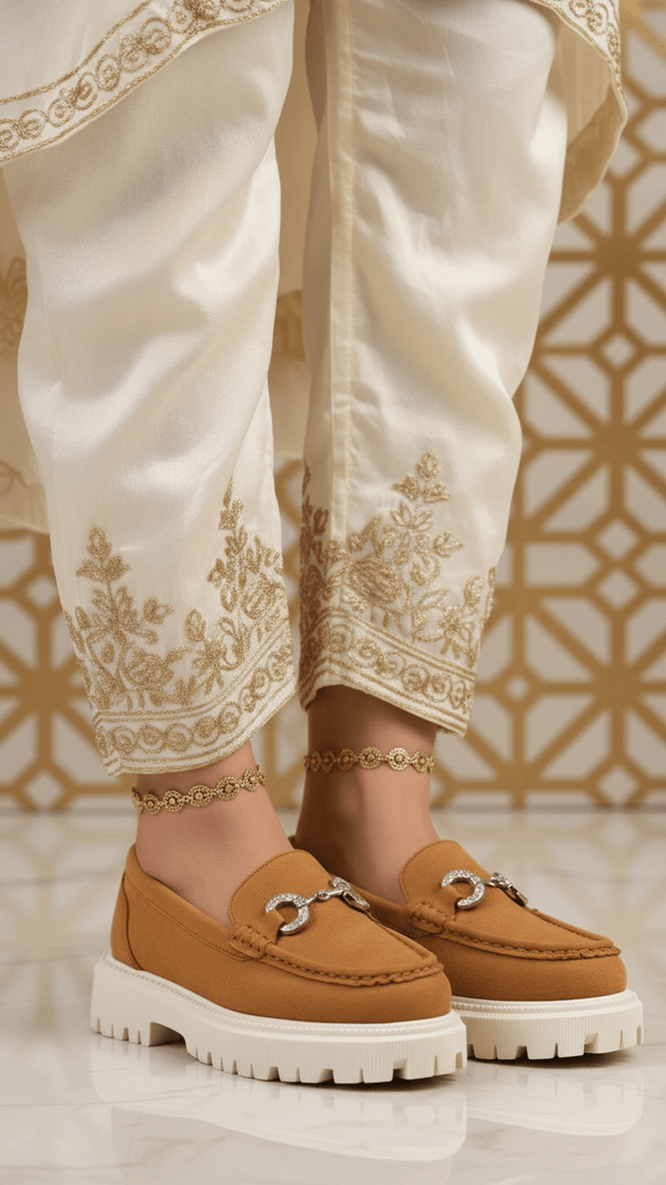 Tan Moccasin For Ladies WN4531