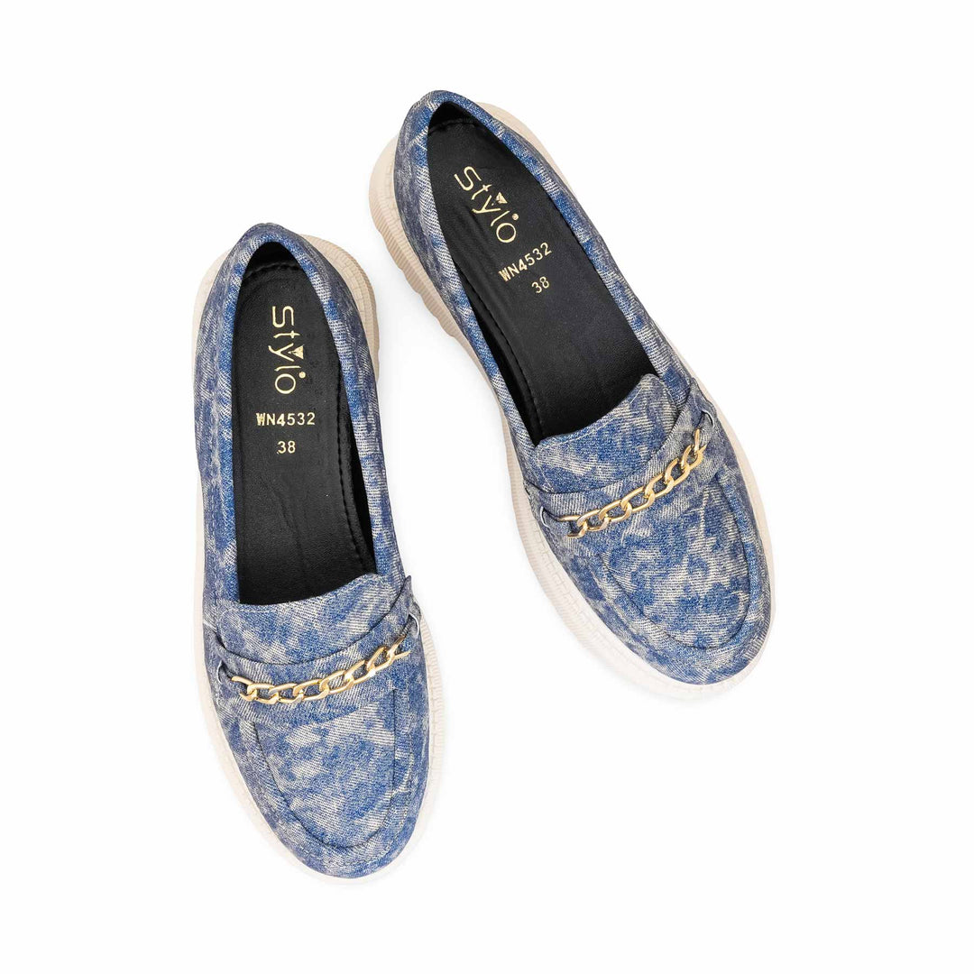 Blue Women Moccasin WN4532