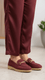 Maroon Women Moccasin WN4537