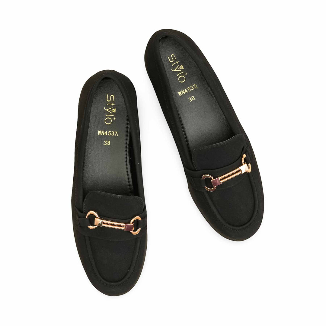 Black Women Moccasin WN4537